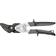 Ножницы по металлу GROSS PIRANHA, усиленные, 255 мм, прямой и правый рез, сталь-СrMo, двухкомпонентные рукоятки Фотография_0