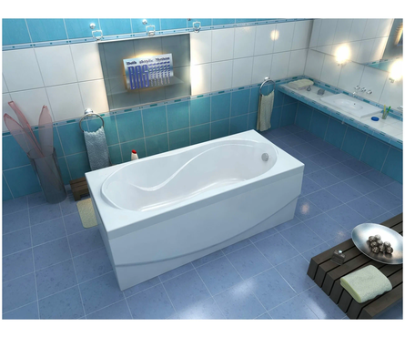 Ванна акриловая 1800x800 мм (каркас + ножки + экран + сифон) Ямайка BAS Фотография_3