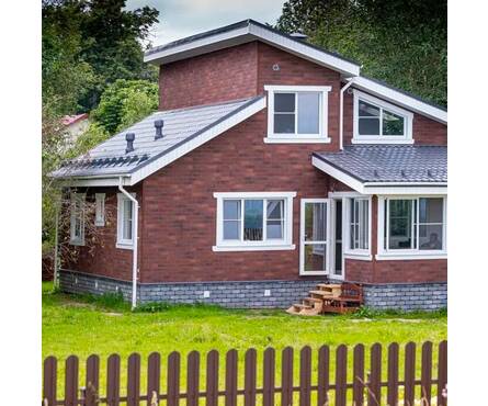 Фасадная плитка HAUBERK Кирпич терракотовый 2 м²/уп ТЕХНОНИКОЛЬ Фотография_3