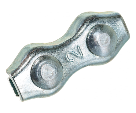 Зажим для стальных канатов оцинкованный 2 Duplex Фотография_1