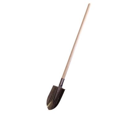 Лопата штыковая (рельсовая сталь) с деревянным черенком Фотография_0