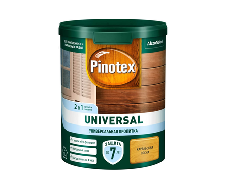 Состав для дерева акриловый PINOTEX Universal 2в1 сосна 0.9 л Фотография_1