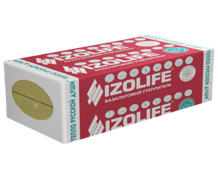 Утеплитель Минвата ИЗОЛАЙФ ФАС ОПТИМА пл 110 кг/м³ 1200х600х50 мм (2.88 м²/0.144 м³/4 плиты)  Фотография_0