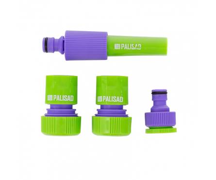 Набор для подключения шланга (распылитель, 3 адаптера к распылителю) 3/4 PALISAD Фотография_1