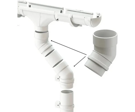 Колено ДЁКЕ LUX 72° пломбир Фотография_2