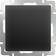 Выключатель В Рамку Одноклавишный  Черный матовый Проходной IP20 10А 250В Универс Werkel Фотография_0