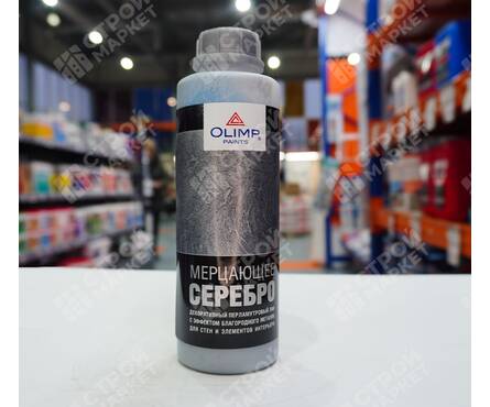 Лак декоративный Мерцающее серебро OLIMP перламутровый 0.5 л Фотография_2