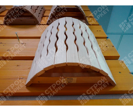 Абажур настенный для бани и сауны угловой Волна МА-7 липа Фотография_2