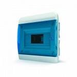 Бокс 12 модулей IP40 встраиваемый пластик, прозрачная синяя дверца Фотография_0