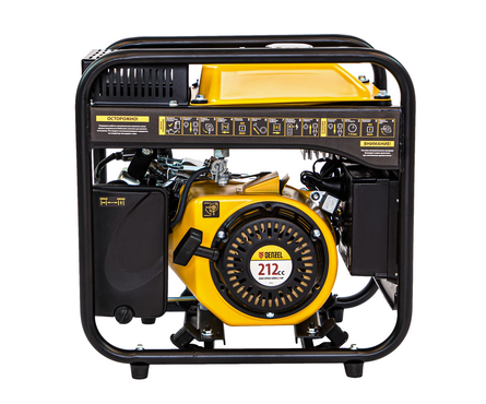 Генератор бензиновый инверторный GT- 3500iF 3.5 кВт 230 В бак 5 л, откр. корпус, ручной стартер DENZEL Фотография_1