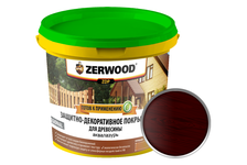 Защитно-декоративное покрытие ZERWOOD ZDP аквалазурь, палисандр, 0.9 кг 