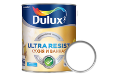 Краска Dulux Ultra Resist для кухни и ванной, матовая, база BW, белая (1 л)