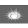 Светильник Feron ДВО-11W GX53 4000К без лампы, со светодиодной подсветкой, хром с прозрачным стеклом Фотография_2