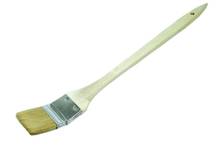 Кисть радиаторная натуральная светлая щетина, деревянная ручка, 75х9 мм