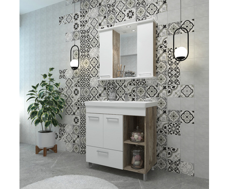 Тумба для ванной Crea 80 Фотография_4