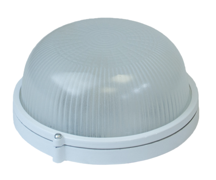 Светильник банный Italmac круг без решетки, 60 ВТ, белый Фотография_0