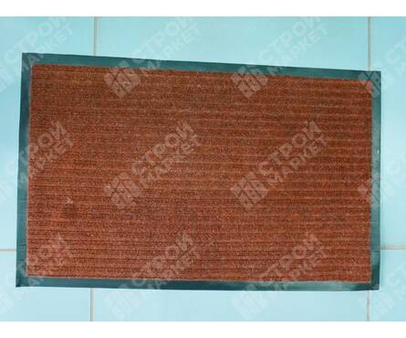 Коврик придверный 50х80 см ребристый коричневый Фотография_2