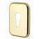 Декоративная квадратная накладка на цилиндр ET-DEC SQ (ATC Protector 1) GP-2 золото Фотография_0
