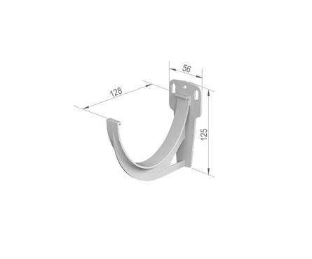 Кронштейн желоба ТехноНИКОЛЬ ПВХ, коричневый Фотография_3