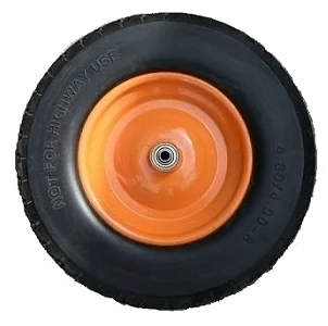 Колесо Variant, для двухколесной тачки, 4.00-8, литое, с подшипником 20 мм, 400 мм Фотография_0