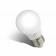 Лампа ШАРИК светодиодная GL8-E27 16LED AC230V хол. белый, корпус белый Estares