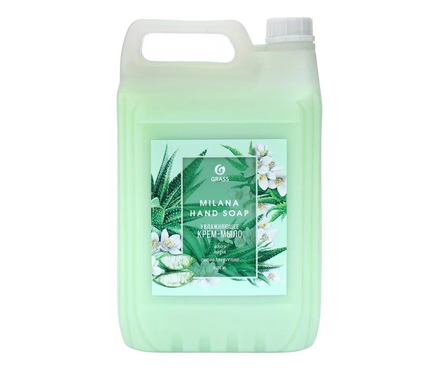 Жидкое крем-мыло GRASS Milana алоэ вера 5 л Фотография_0