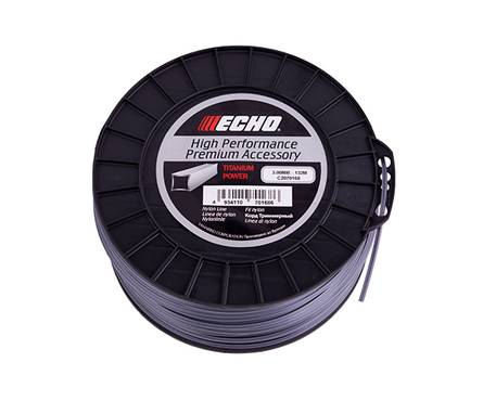 Леска для триммера ECHO Titanium Power Line 3 мм x 132 м, квадрат Фотография_0