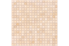 Мозаика Caramelle Mosaic Pietrine Botticino матовая, 305х305х4 мм, чип 15*15 мм