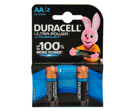 Батарейки Duracell Ultra Power LR06 AA, алкалиновая (2 шт/уп) Фотография_0