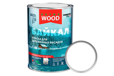 Краска для дерева матовая акриловая ВД WOOD Extra Байкал белая БАЗА А 0.75 л