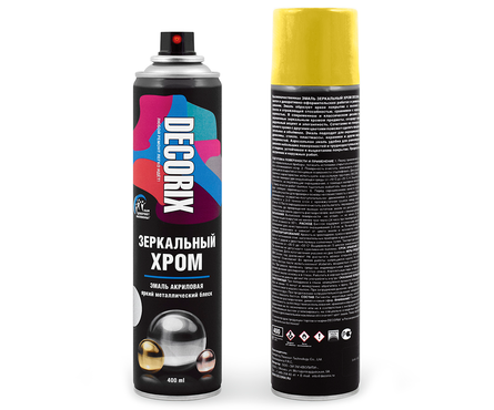 Эмаль DECORIX «ЗЕРКАЛЬНЫЙ ХРОМ» зеркальное золото (400 мл) Фотография_1