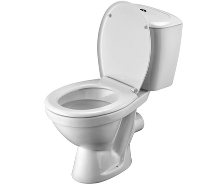 Унитаз-компакт Паллада (горизонт. вып. нижн, сид. дюропласт 2-кн.арм) САНТЕК Фотография_1