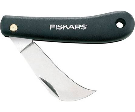 Нож FISKARS садовый, крючкообразный для прививок Фотография_0