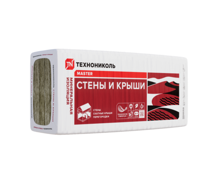 Утеплитель Минвата Технониколь Стены и крыши 34 PN 1000х610х50 мм (4.88 м²/0.244 м³/8 плит) Фотография_0