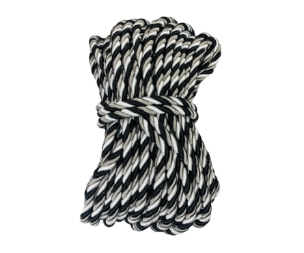 Шнур декоративный 12 мм белый/серый/темно серый/люрекс Фотография_1