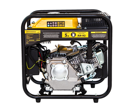 Генератор бензиновый инверторный GT- 3500iF 3.5 кВт 230 В бак 5 л, откр. корпус, ручной стартер DENZEL Фотография_2