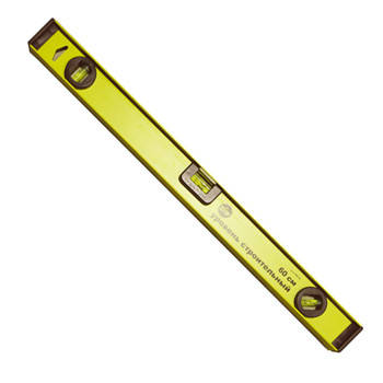 Уровень Политех- Инструмент скелетный, 3 глазка, 800 мм, желтый Фотография_0