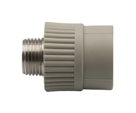 Муфта комбинированная EVER PLAST PPR, наружная, 25x1/2, серая Фотография_2