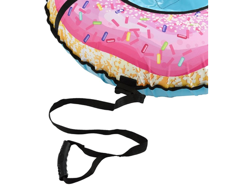 Санки-ватрушка с буксировочным тросом, с ручками, усиленная камера Пончик NIKA (85 см/90 кг) Фотография_1