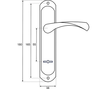 Ручка на планке 008 МР порошковый VETTORE Фотография_1