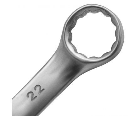 Ключ комбинированный Matrix, матовый хром, CrV, 22 мм Фотография_2