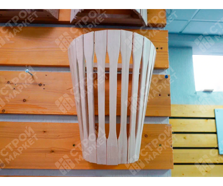 Абажур настенный для бани и сауны М-2 липа Фотография_2