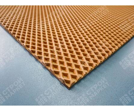 Коврик придверный 68х83 см универсальный Ромб бежевый ЭВА Фотография_1