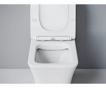 Унитаз-монолит SM9615 безободковый тонкое сиденье ДП (с гофрой и подводкой) EVA GOLD Фотография_4