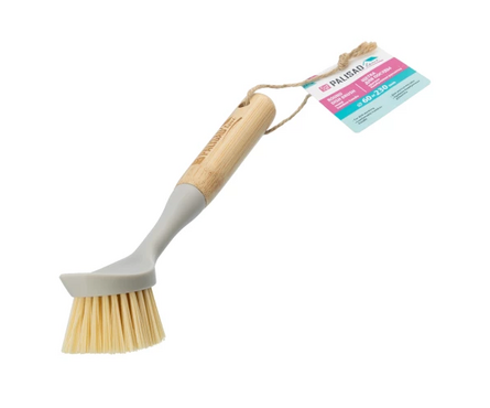 Щетка для посуды круглая бамбуковая рукоятка 60х230 мм HOME PALISAD Фотография_3