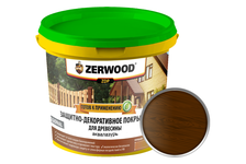 Защитно-декоративное покрытие ZERWOOD ZDP аквалазурь, орех, 0.9 кг