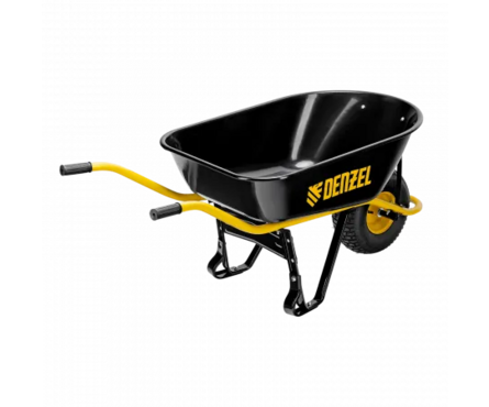 Тачка строительная, усиленная, объем 130 л, 230 кг, колесо 15х6.00-6 Denzel Фотография_2