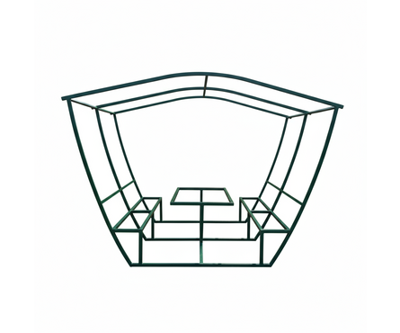 Беседка Садовая (каркас без поликарбоната и без доски) Фотография_0