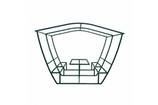 Беседка Садовая (каркас без поликарбоната и без доски)