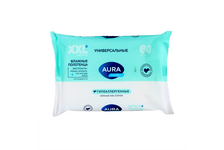 Полотенца влажные универсальные AURA Family (60 шт/уп)